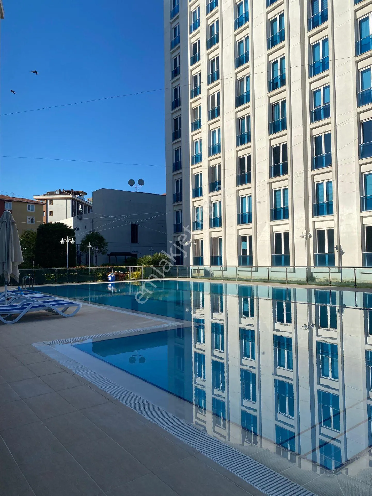 3 Bloklu havuzlu site projesi